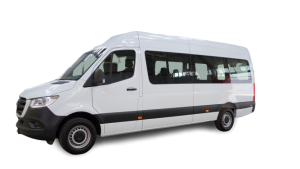 Furgoneta minibus de alquier con capacidad de carga